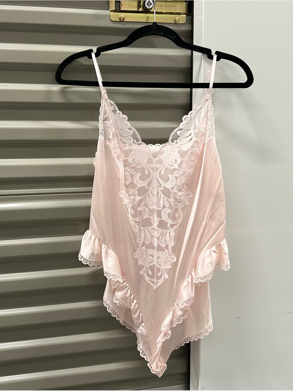 Vintage 1970s JCPenney Body Lites Baby Pink Bodysuit
